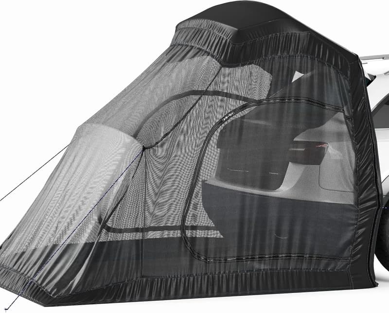 SUV Camping Tent Attachment with Screen & Rainfly for Tailgating