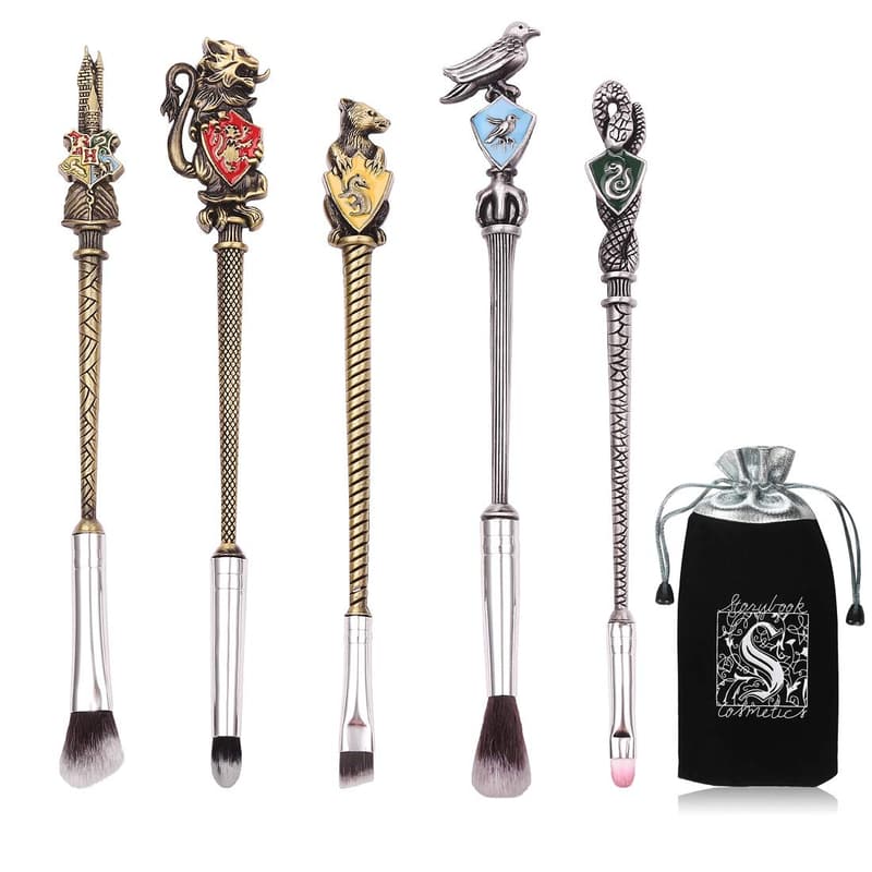 Magic Wizard Wand Makeup Brush Set with Gift Bag for Women