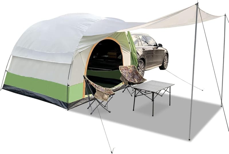 Universal SUV Camping Tent for 6 People with Rainfly & Poles