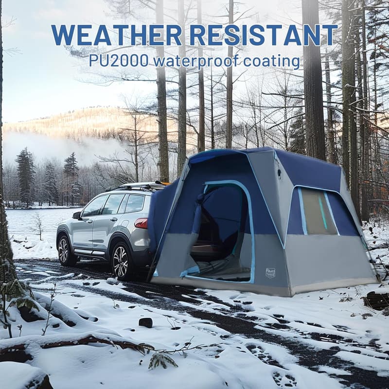 Portable SUV Camping Tent with Movie Screen - Weather Resistant