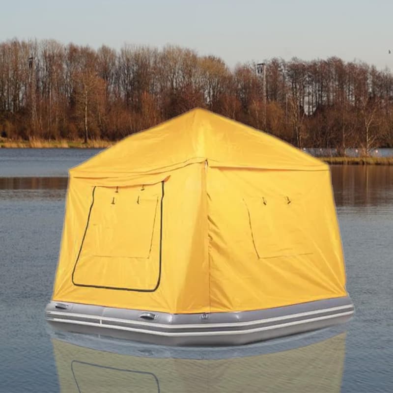 Inflatable Floating Camping Tent for Lake and Pool Adventures