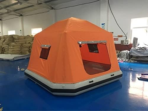 Family Camping Inflatable Water Raft Tent (8x8 ft, 3-4 People)
