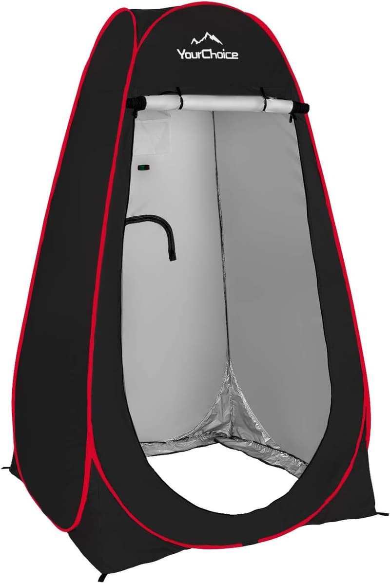 Portable Privacy Shower Tent - 6.2FT Lightweight for Camping & Beach
