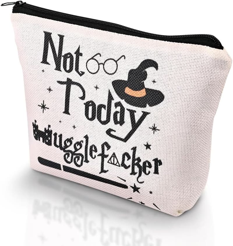 Funny 'Not Today' Wizard Makeup Bag for Women