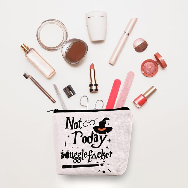 Funny 'Not Today' Wizard Makeup Bag for Women