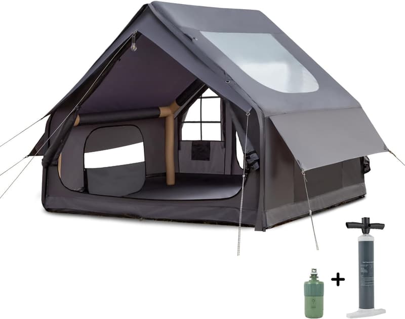 4-6 Person Waterproof Inflatable Camping Tent with Pump