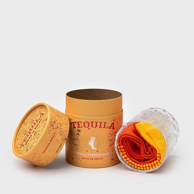 Tequila Lover's Gift Set: Glass & Novelty Socks