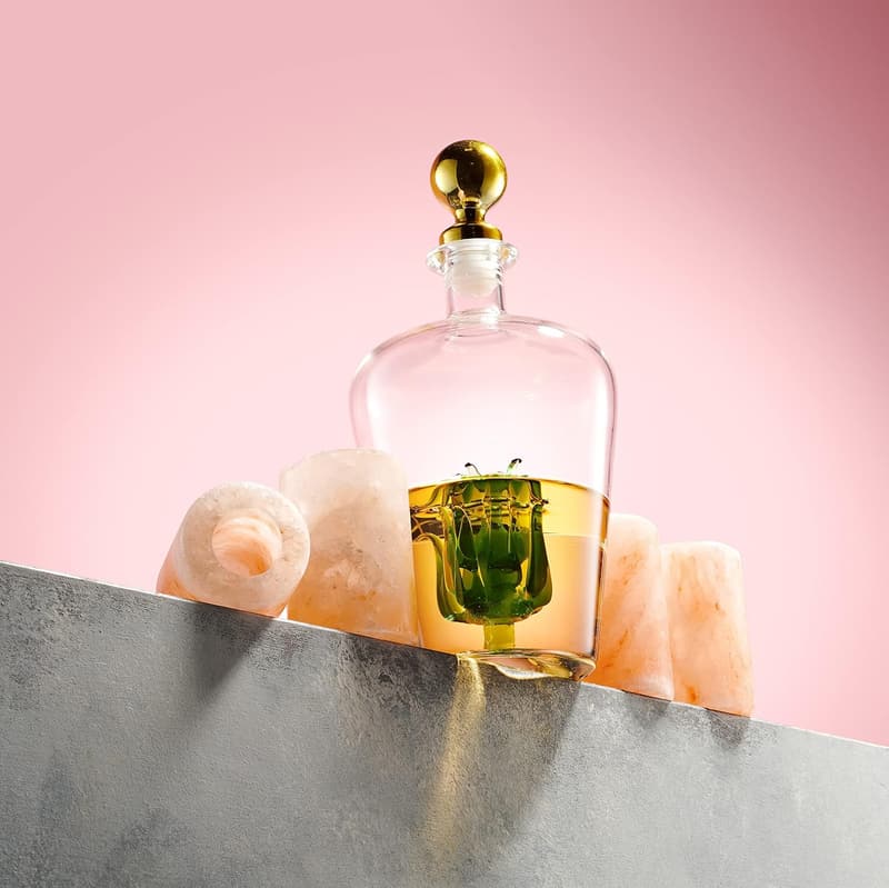 Tequila Decanter Set with Himalayan Salt Shot Glasses
