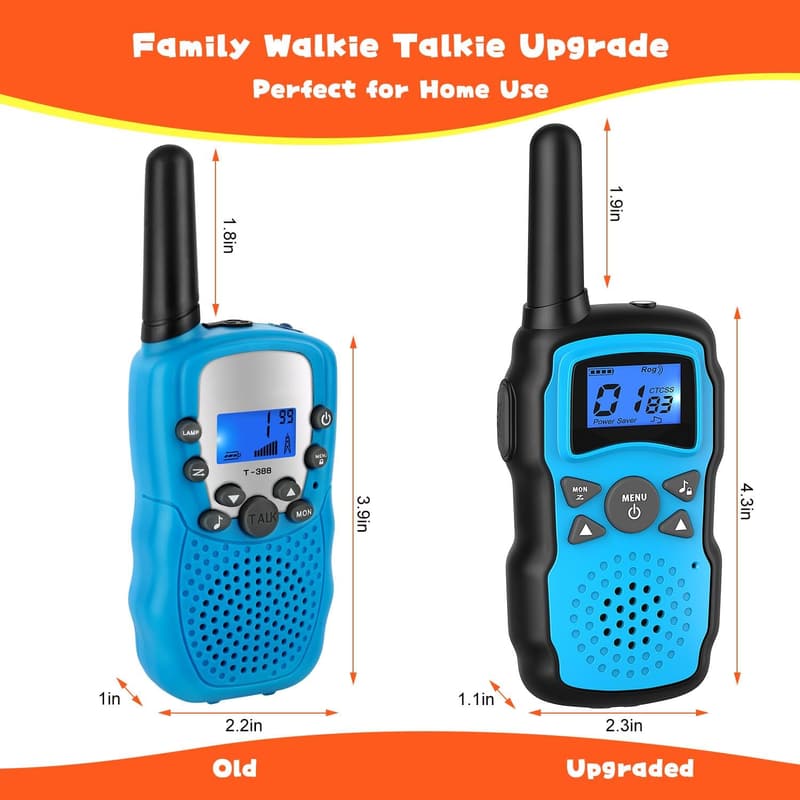 Outdoor Walkie Talkies for Kids - 4 Pack Birthday Gift