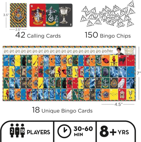 Harry Potter Family Bingo Game - Fun for Kids & Adults