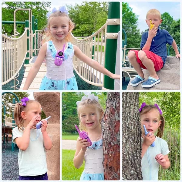 Rechargeable Walkie Talkies for Kids (Ages 3-12) - 3 Pack