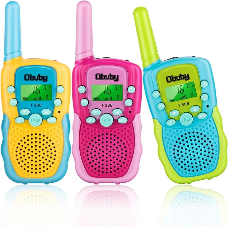 Walkie Talkies for Kids - 22 Channels, 3KM Range, Backlit LCD