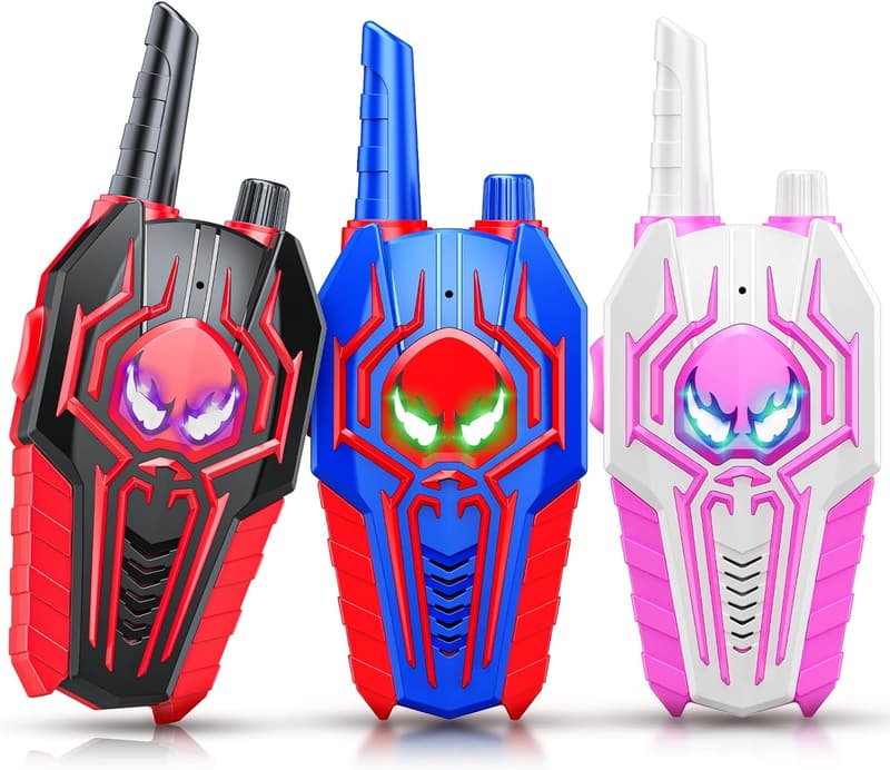 Kids Walkie Talkies - 3 Pack Outdoor Toy for Ages 3-8
