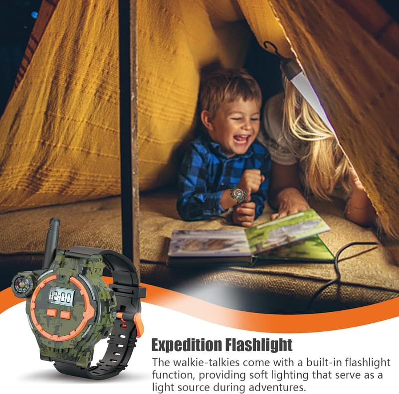 Rechargeable Walkie Talkies for Kids, 2 Pack Outdoor Toys