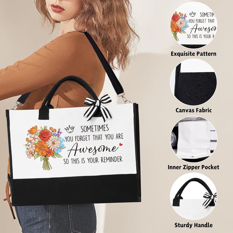 Employee Appreciation Gift Basket for Women - Tote & Tumbler