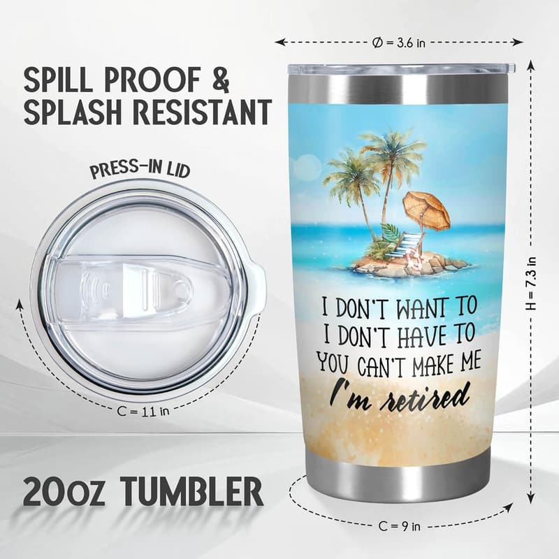 Retirement Gift - 20 oz Stainless Steel Insulated Tumbler