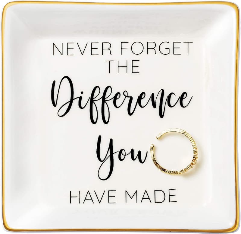 Farewell Gift for Coworkers: Ceramic Keepsake Dish