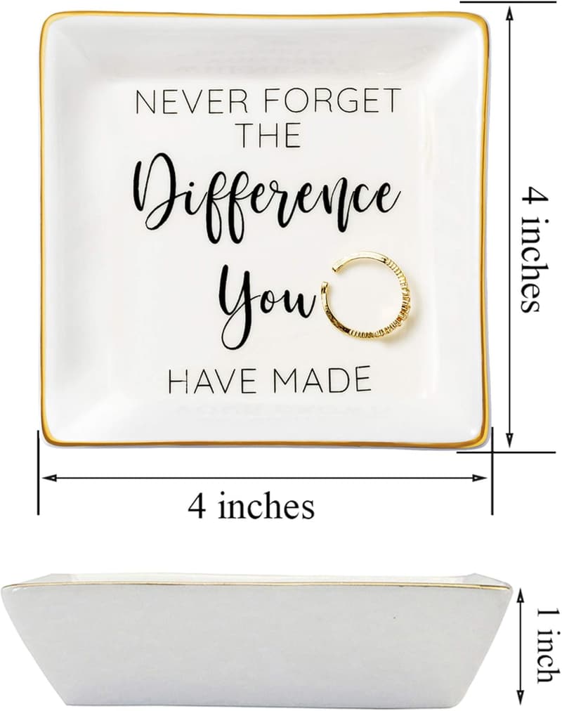 Farewell Gift for Coworkers: Ceramic Keepsake Dish