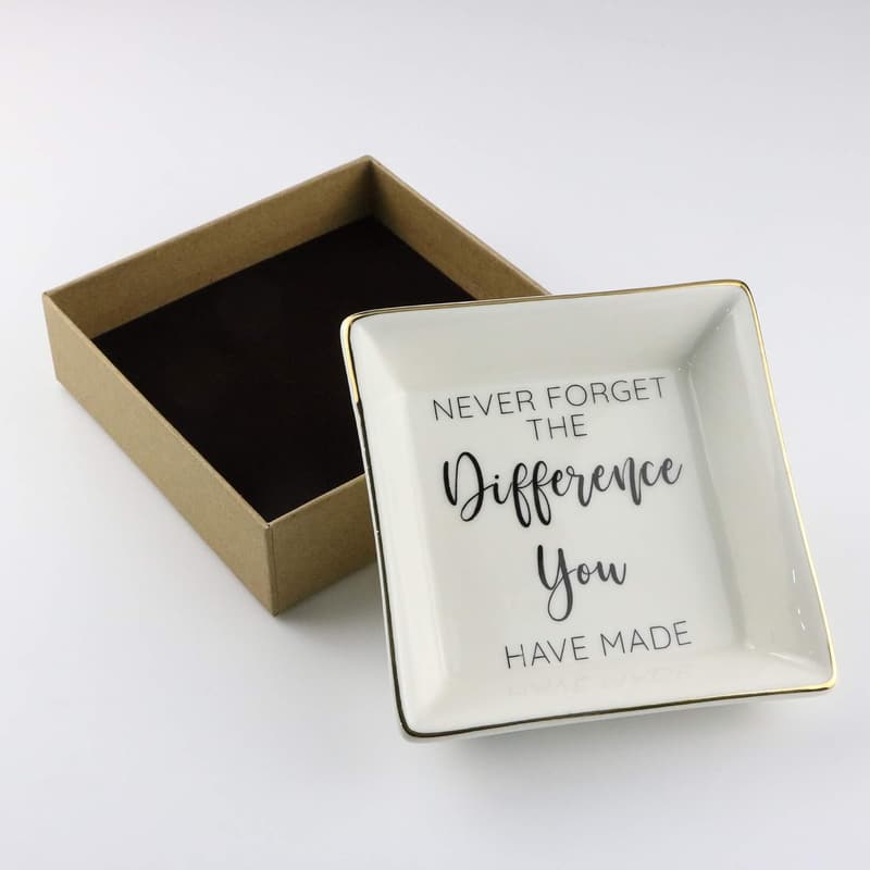 Farewell Gift for Coworkers: Ceramic Keepsake Dish