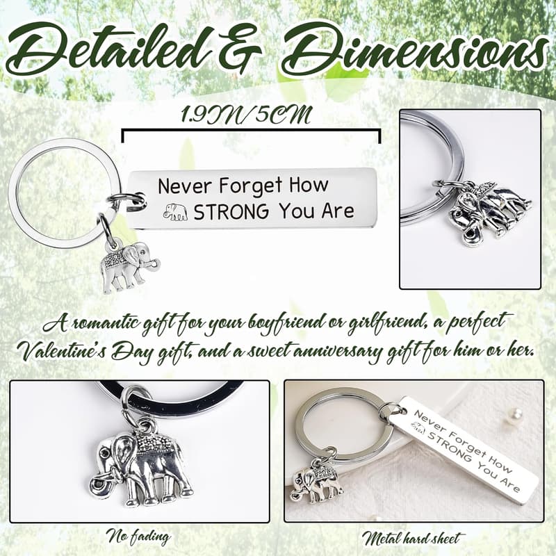 Motivational Keychains - Elephant, Dragon, Flamingo Gifts for All