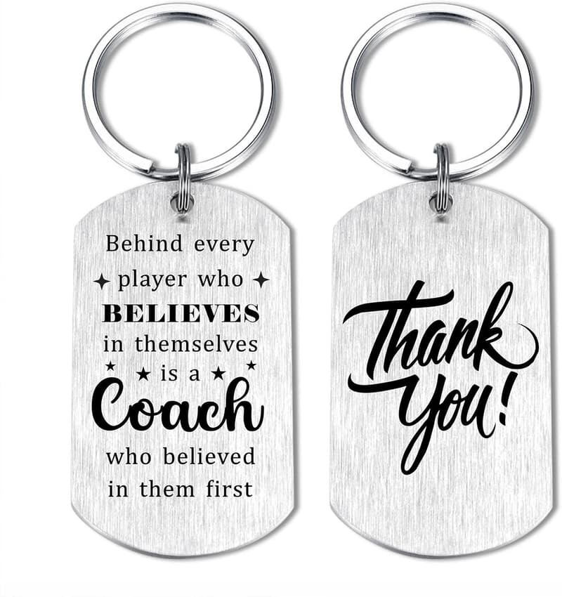 Coach Appreciation Keychain for Men - Thank You Gift
