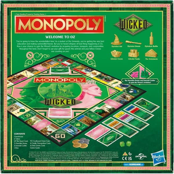 Monopoly Wicked Edition Board Game for Ages 8+ | 2-6 Players