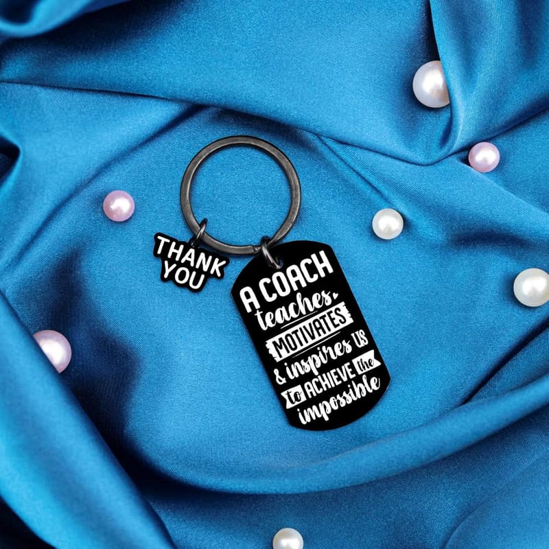 Thank You Gift Keychain for Coaches - Baseball & Sports