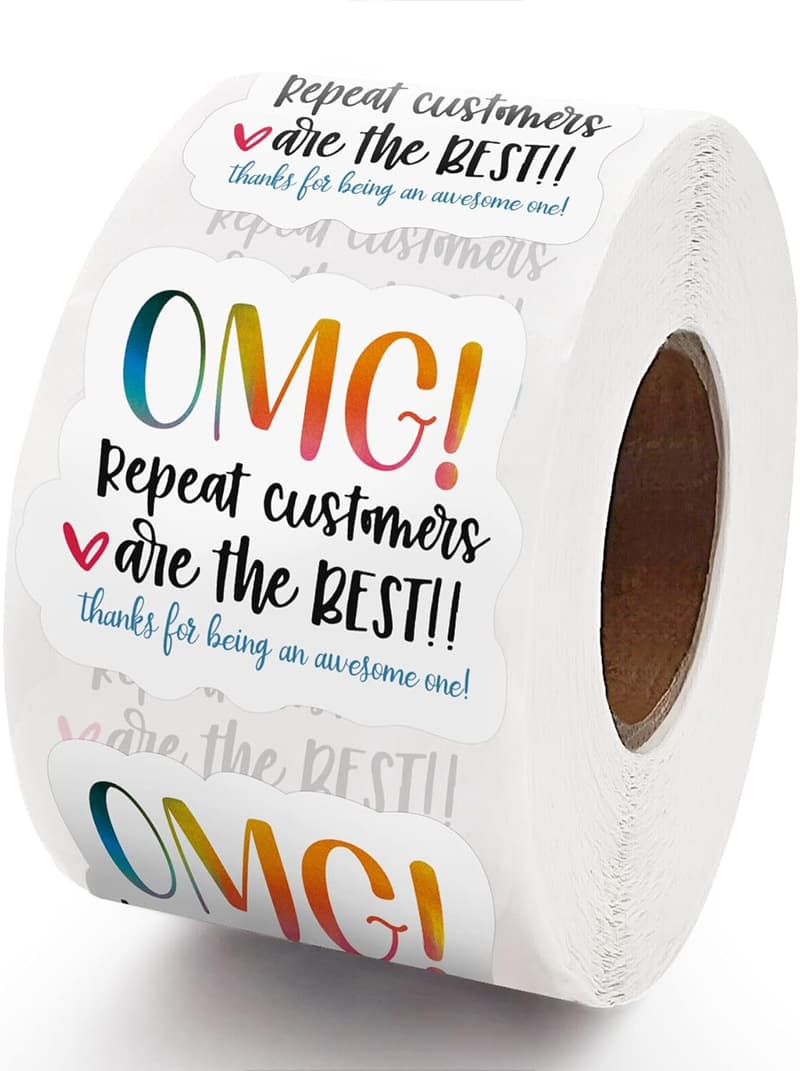 500 PCS Thank You Stickers for Small Business Packaging