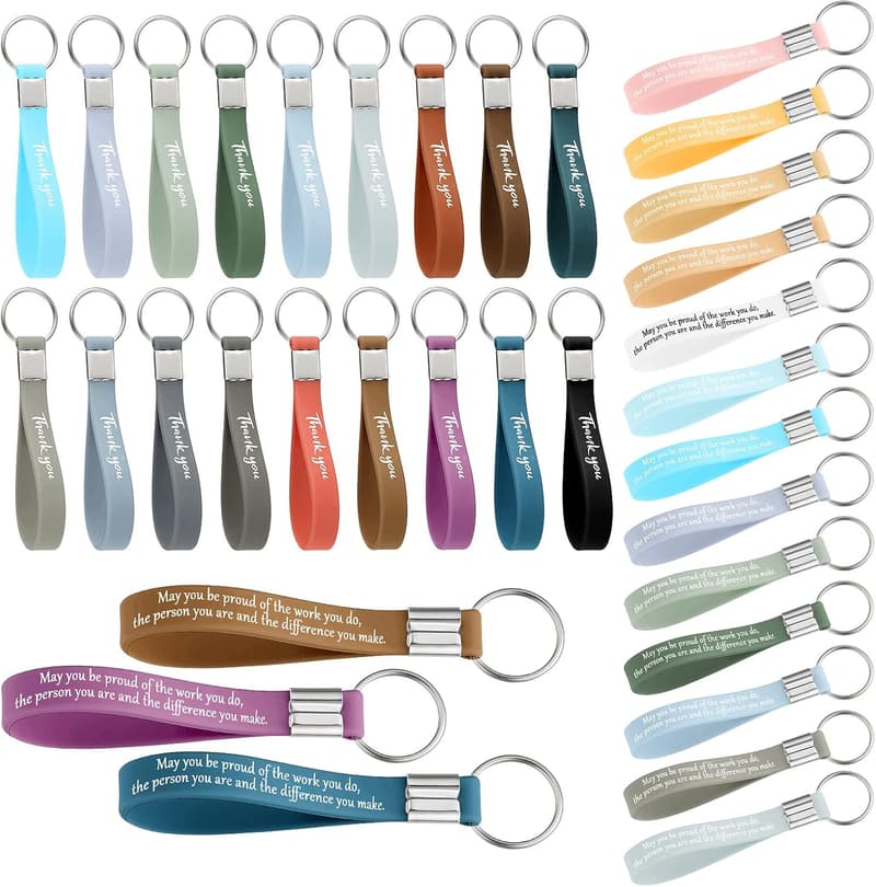 Thank You Keychain Gift Set for Employees and Graduates