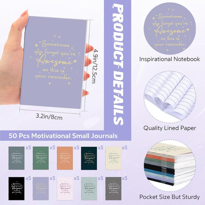 Employee Appreciation Journal & Pen Set - 100 Pcs Thank You Gifts