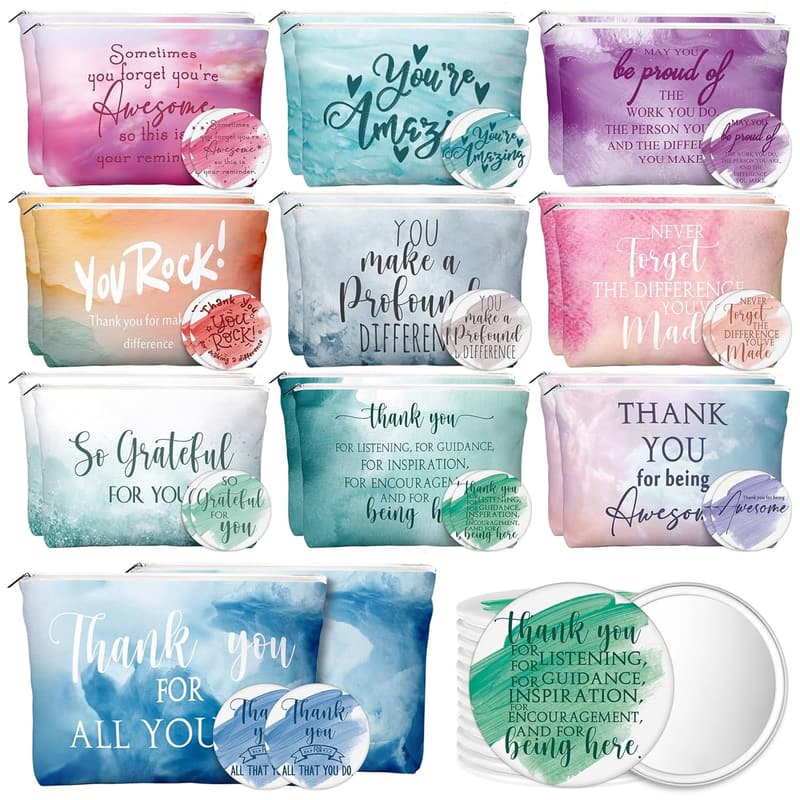 Employee Appreciation Gifts: 10 Inspirational Makeup Bags & Mirrors