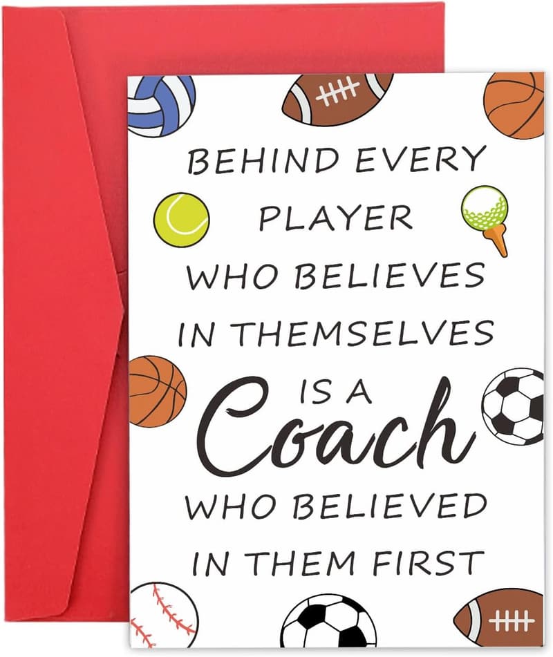 Thank You Coach Card - Perfect Gift for Coaches
