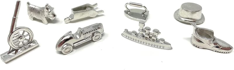 Monopoly Replacement Metal Tokens Set of 8