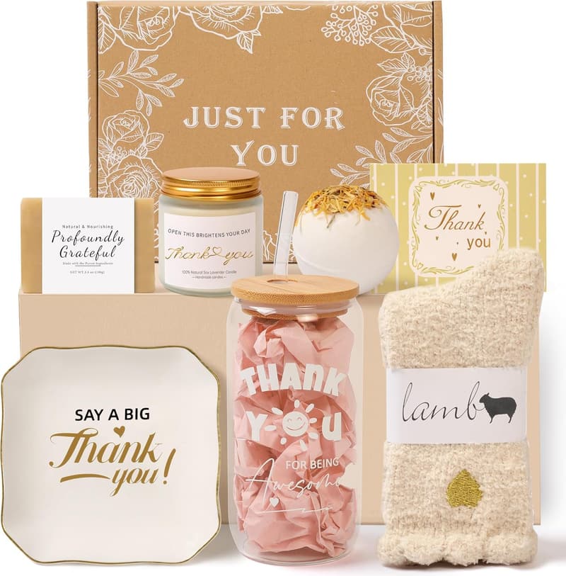 Thank You Gift Glass Cup for Women & Mentors