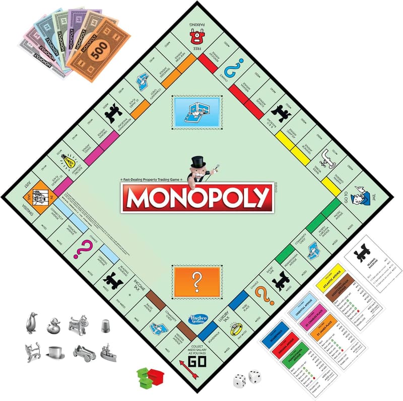 Monopoly Game: Family Board Game for 2-6 Players, Ages 8+