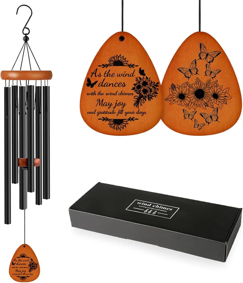 Thank You Wind Chime - Gratitude Gift for Women & Friends