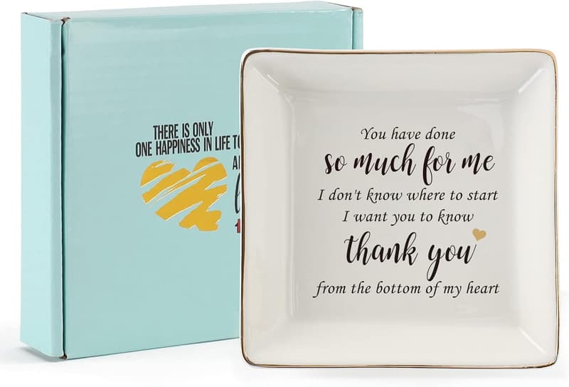 Ceramic Ring Dish Jewelry Tray for Mom, Sister, Friends