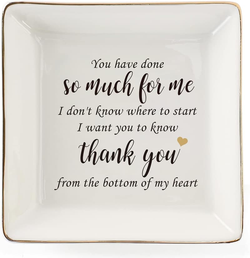 Ceramic Ring Dish Jewelry Tray for Mom, Sister, Friends