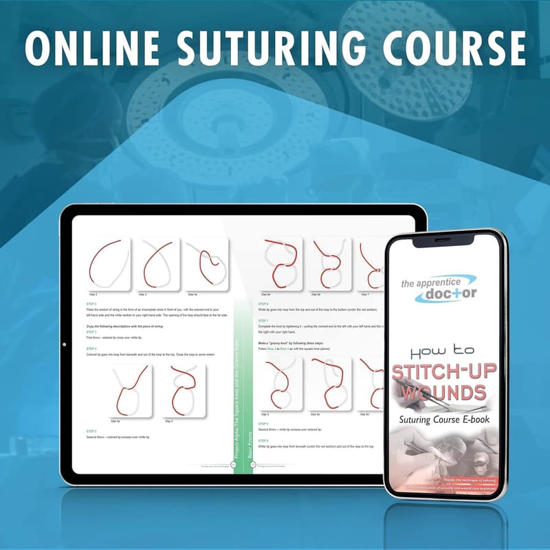 Silicone Suturing Practice Kit with Suturing Pad
