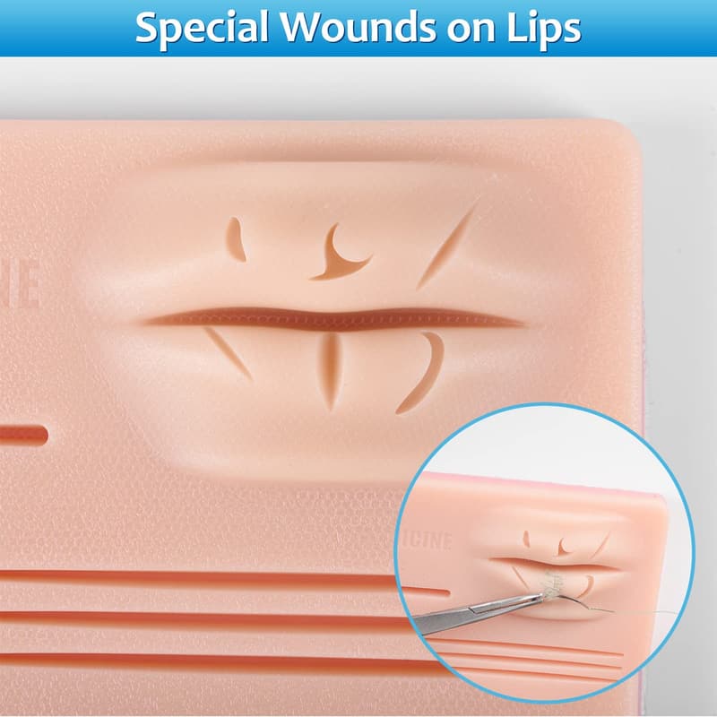 Suture Practice Kit for Medical Students with Silicone Pad & Tools
