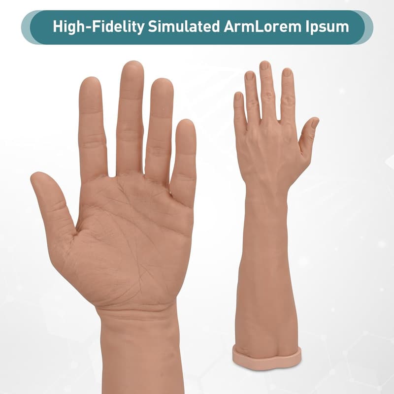 Suture Practice Arm Kit for Medical Students with Needles and Tools