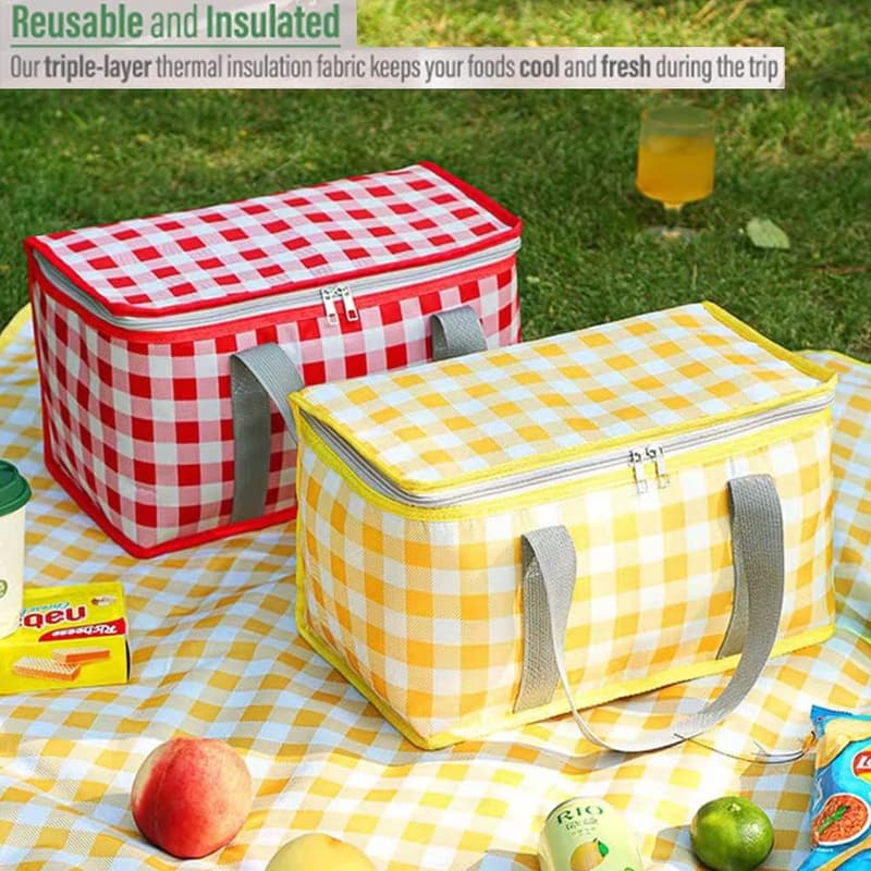 Collapsible Cooler Bag - Insulated Picnic Tote for Outdoor Use