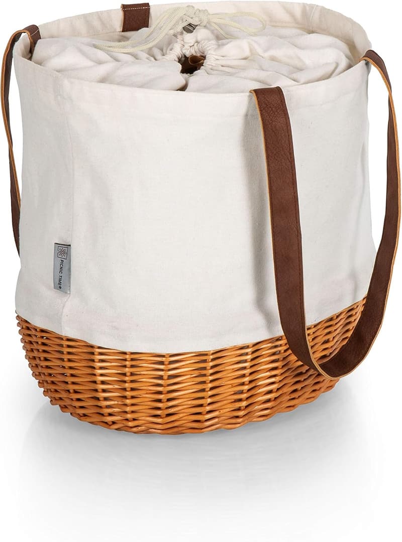 Coronado Canvas & Willow Picnic Tote Bag