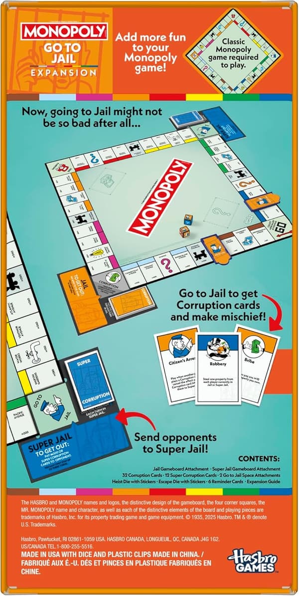 Monopoly Go to Jail Expansion | Fun for Family Game Night