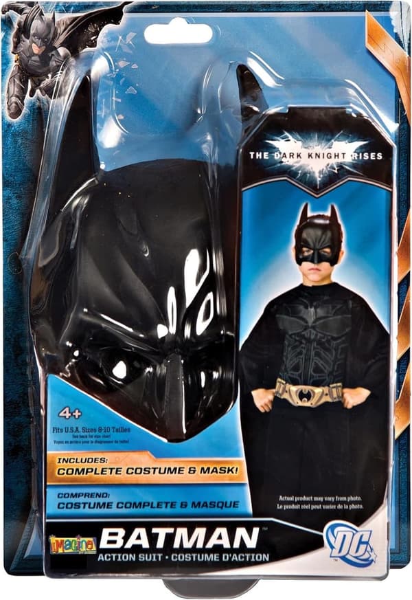 Batman Children's Action Suit with Cape and Mask - Medium