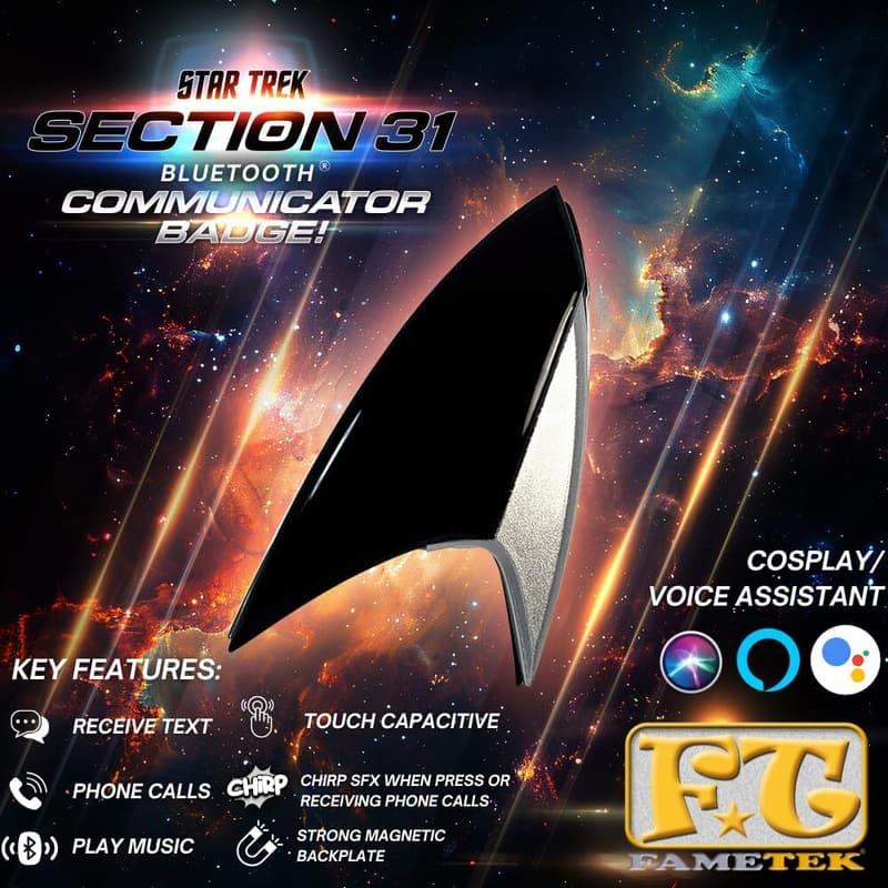 Star Trek Section 31 Bluetooth ComBadge with Sound Effect