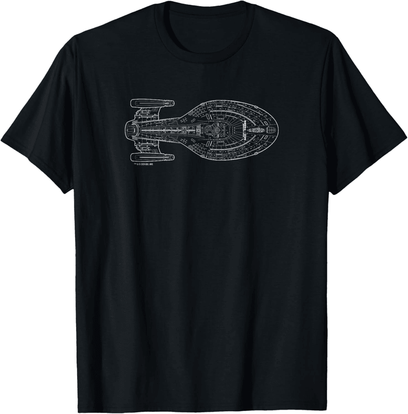 Star Trek: Voyager Schematic Graphic T-Shirt