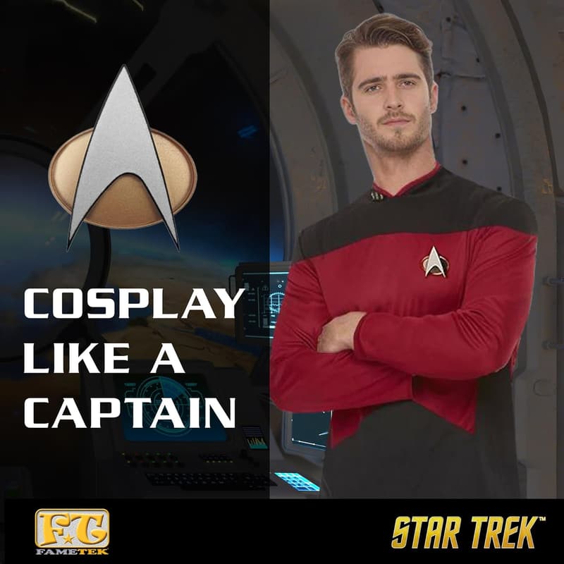 Star Trek TNG Chirping Communicator Badge - Non-Bluetooth Collectible