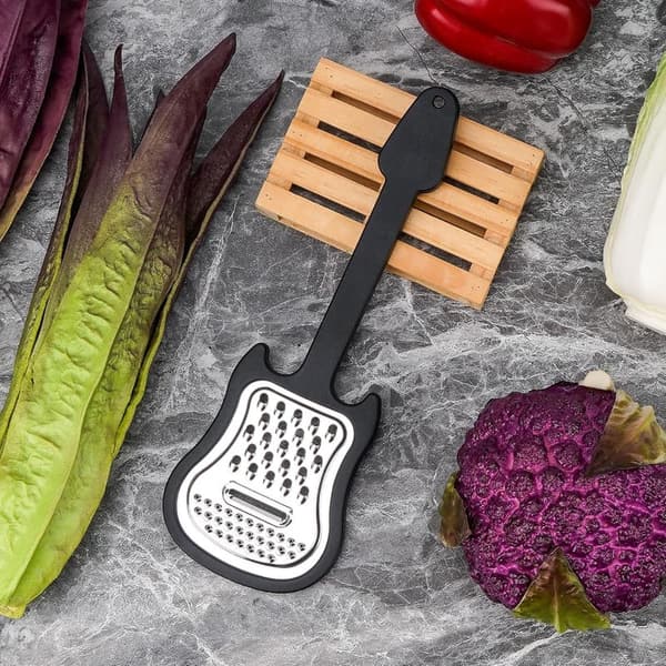 Guitar Style Cheese Grater Set for Creative Kitchen Use