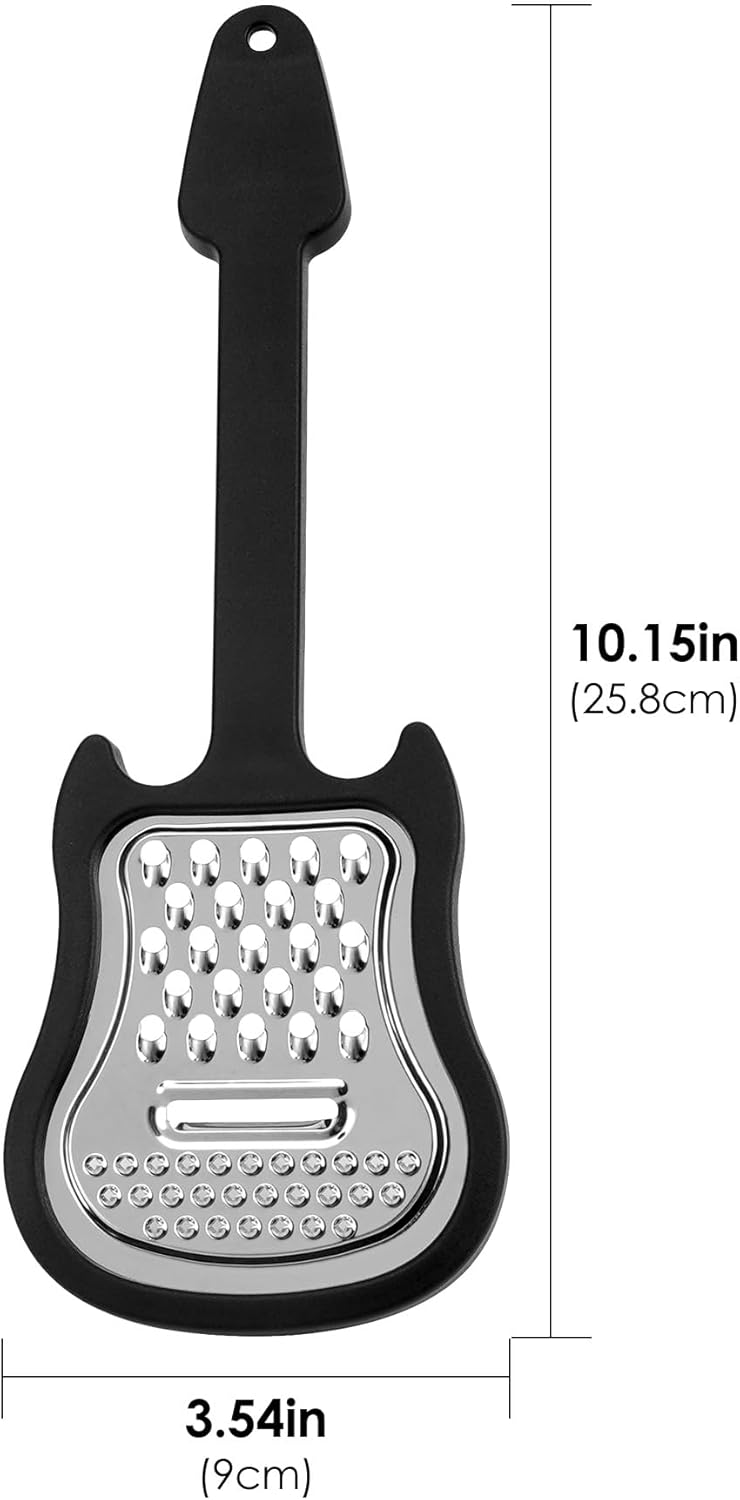 Guitar Style Cheese Grater Set for Creative Kitchen Use